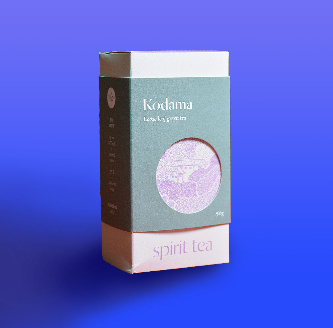Box of Kodama loose leaf green tea