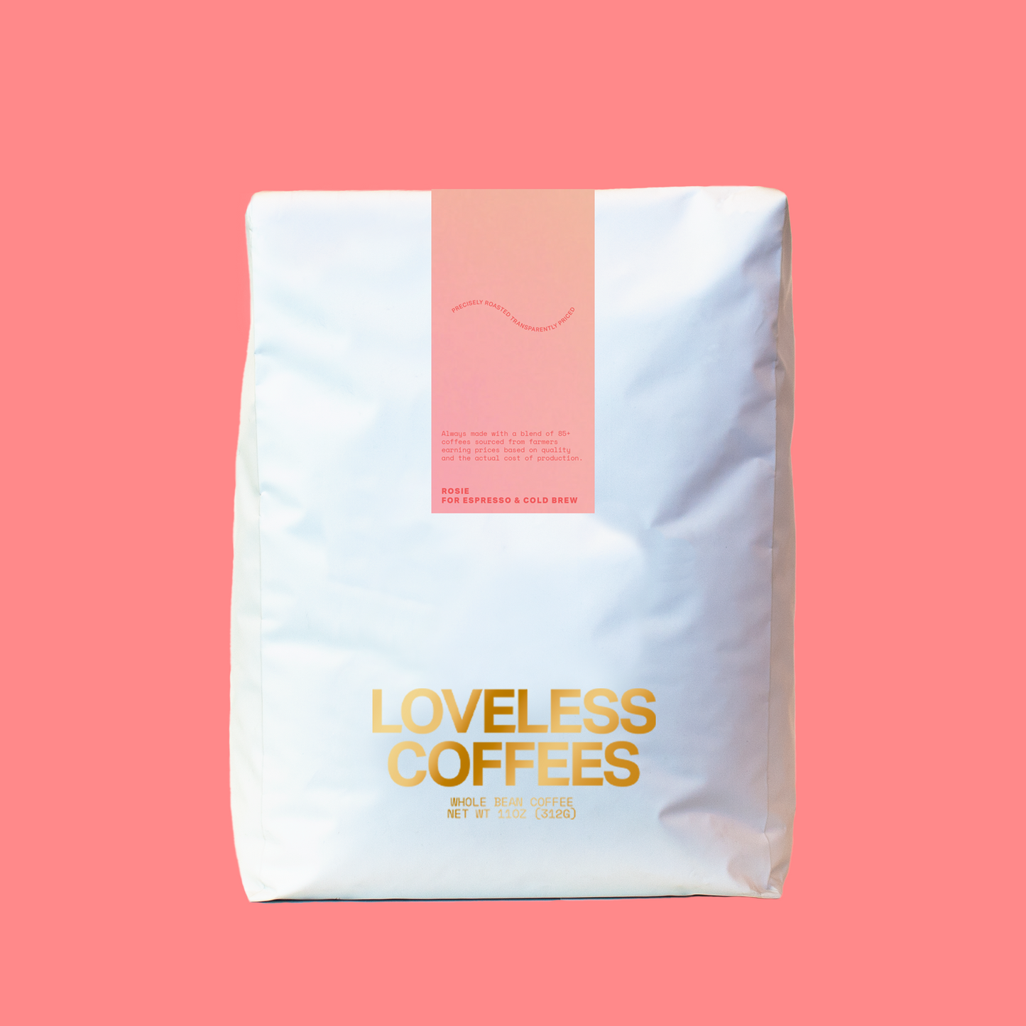 Loveless coffees Rosegold Espresso bulk pack