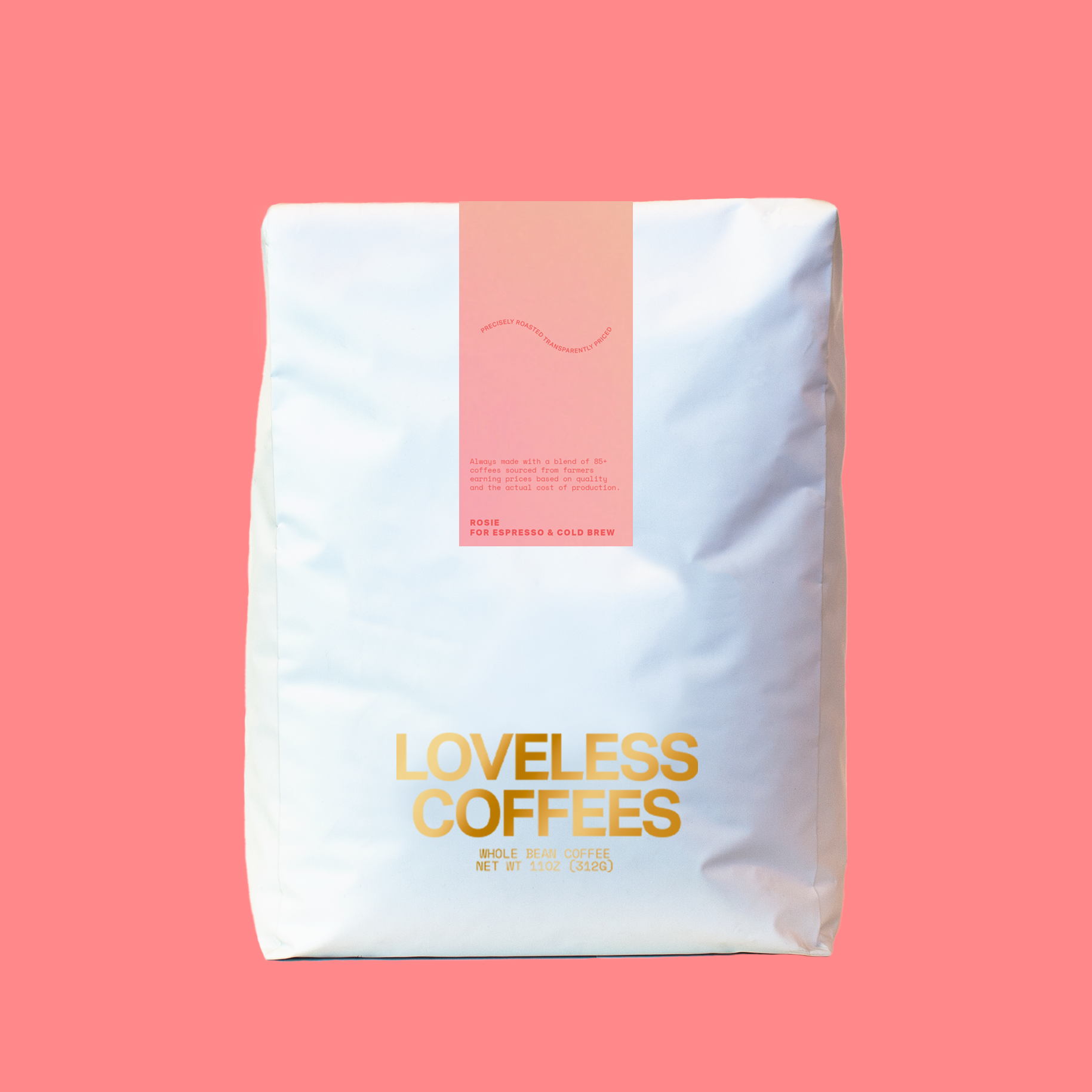 Loveless coffees Rosegold Espresso bulk pack